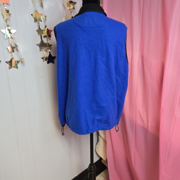 EDDIE BAUER TECH POLAR FLEECE VEST BLUE SZ L - Picture 4 of 7